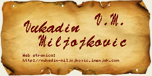 Vukadin Miljojković vizit kartica